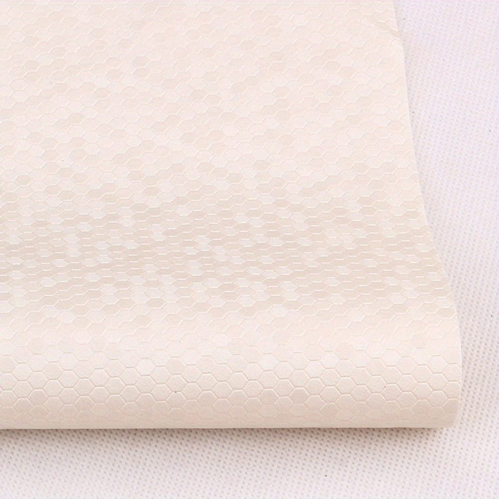 Honeycomb Pattern PVC Leather Fabric A4 Size DIY Home Decoration