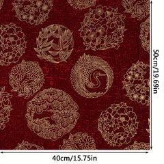 Chinese Bamboo Pattern Hot Stamping Cotton Japanese DIY Fabric