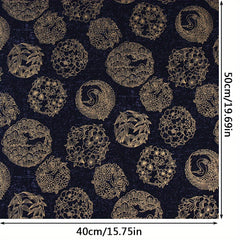 Chinese Bamboo Pattern Hot Stamping Cotton Japanese DIY Fabric