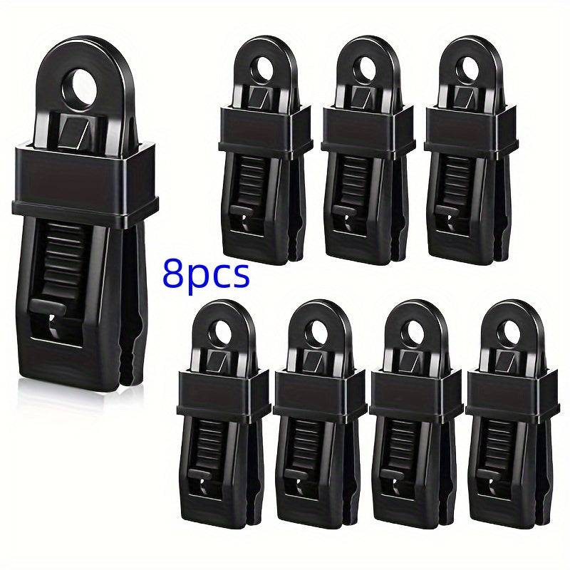 18pcs Outdoor Camping Canopy Tarp Clips Windproof Plastic Clamps