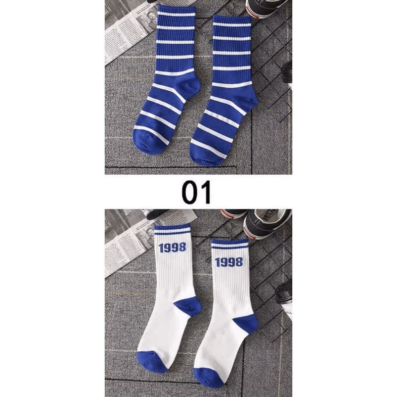 Men's Mid Calf Sports Socks Anti Odor Basketball Autumn Winter