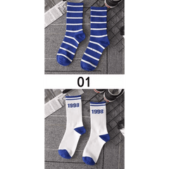 Men's Mid Calf Sports Socks Anti Odor Basketball Autumn Winter
