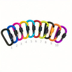 1pc D Type Carabiner Lock Backpack Hanging Buckle Outdoor Camping Hiking