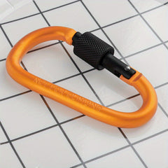 1pc D Type Carabiner Lock Backpack Hanging Buckle Outdoor Camping Hiking