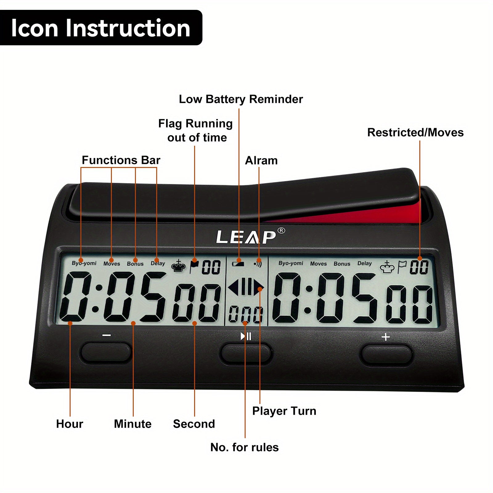 Professional Digital Chess Clock Countdown Timer