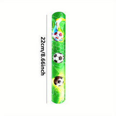 10pcs Football Slap Bracelets Wristbands Gymnastics Party Supplies