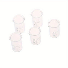 5pcs 5ml Low Form Beaker Chemistry Lab Transparent Beaker