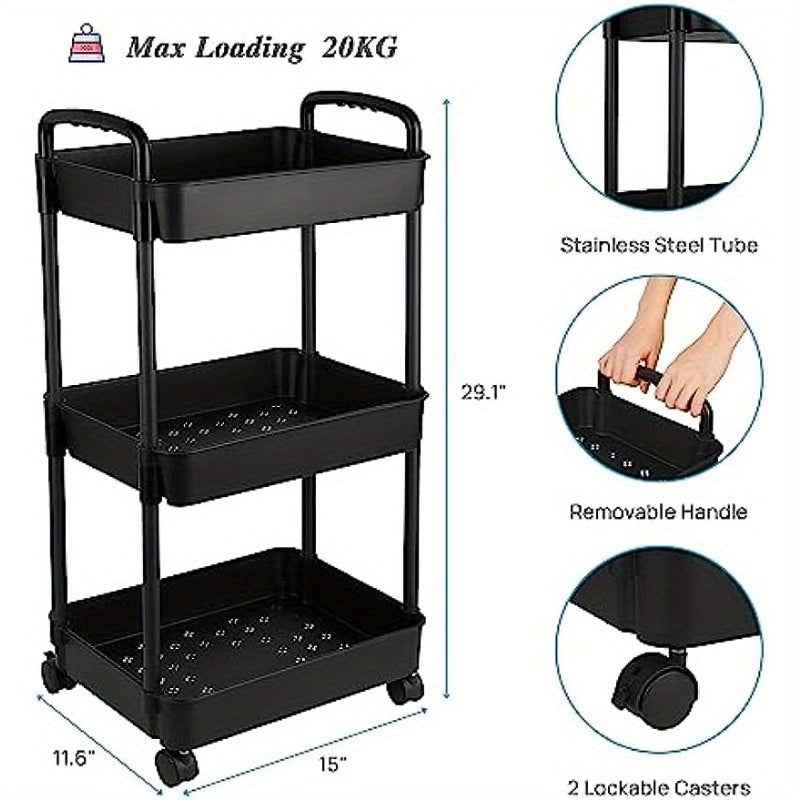 Bedside Storage Rack for Home Organization in Kitchens, Bathrooms, Bedrooms, Off