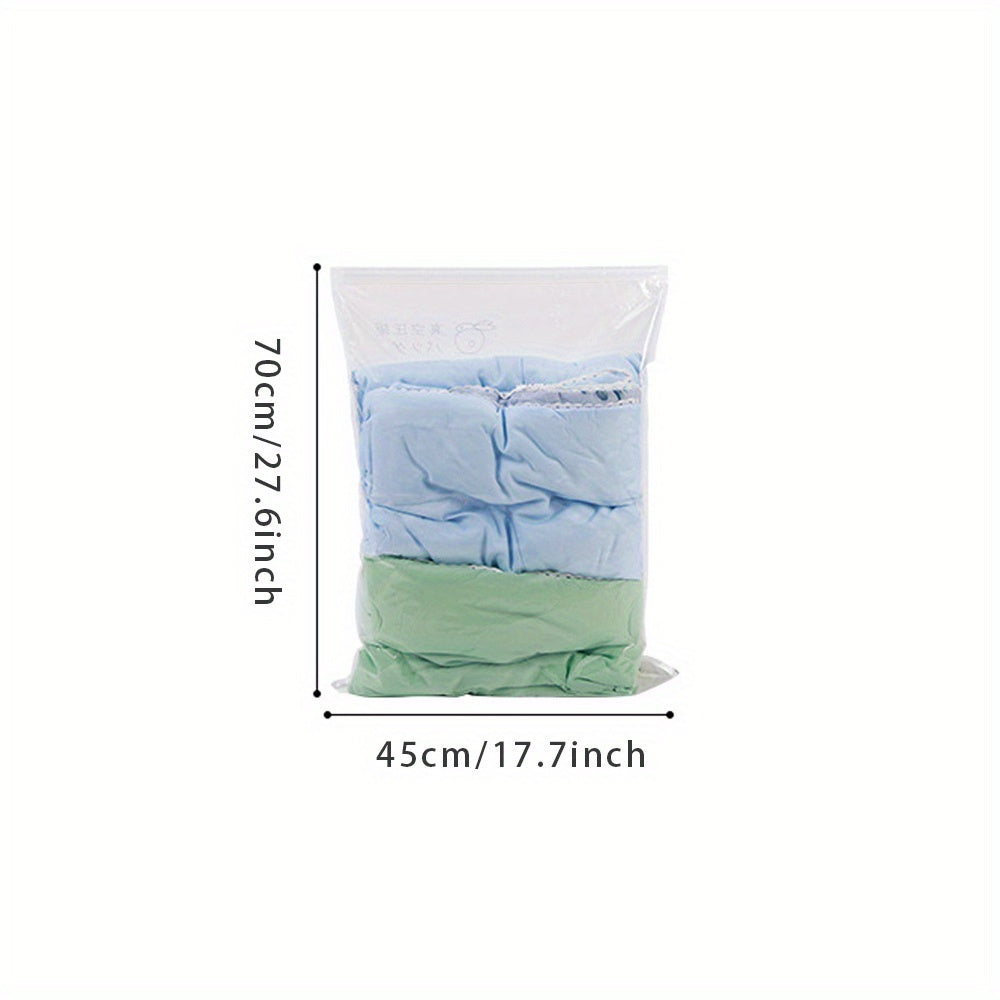 1pc Transparent Vacuum Compression Blanket Storage Bag Sealed Container