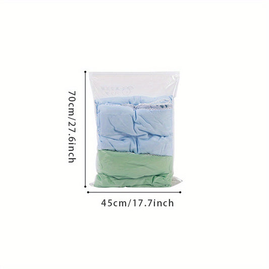 1pc Transparent Vacuum Compression Blanket Storage Bag Sealed Container