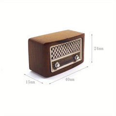 Toy House Accessories Mini Old-Fashioned Radio Model