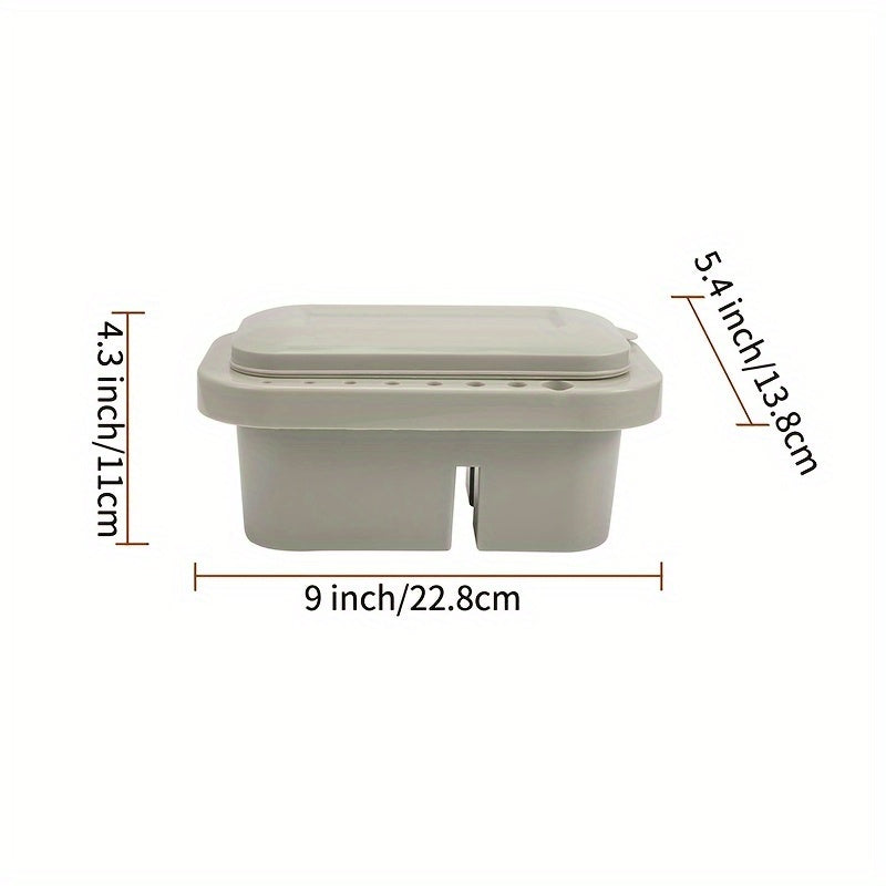 3 In 1 Pen Washing Bucket With Pen Holder And Painting Palette Lid