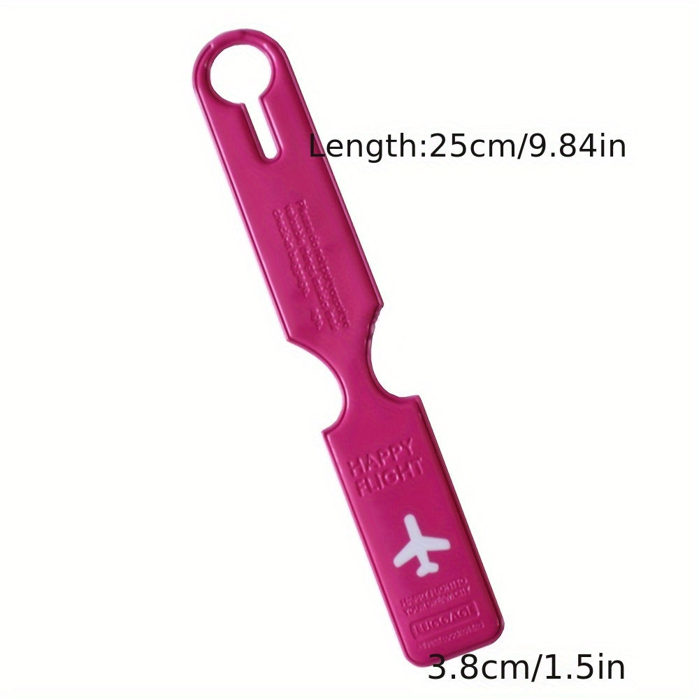 Solid PVC Aircraft Luggage Boarding Tag Travel Label