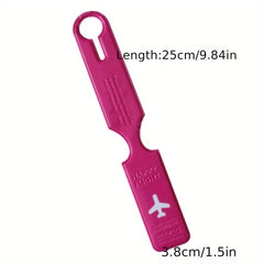Solid PVC Aircraft Luggage Boarding Tag Travel Label
