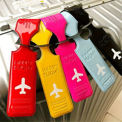 Solid PVC Aircraft Luggage Boarding Tag Travel Label