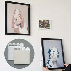 12pcs Removable Wall Hooks Double Sided Adhesive Strips