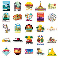 50pcs Landscape Waterproof Graffiti Stickers for Laptop Motorcycle Helmet