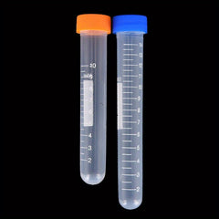 100pcs 10ml Graduation Centrifuge Test Tube Vial with Lids