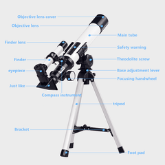 Professional Astronomical Telescope Reflecting Spyglass Camping