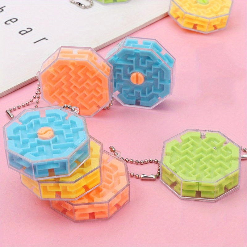 3D Stereo Beads Maze Toy Keychain Gift Men Women