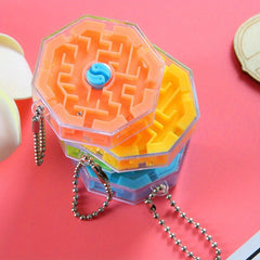 3D Stereo Beads Maze Toy Keychain Gift Men Women