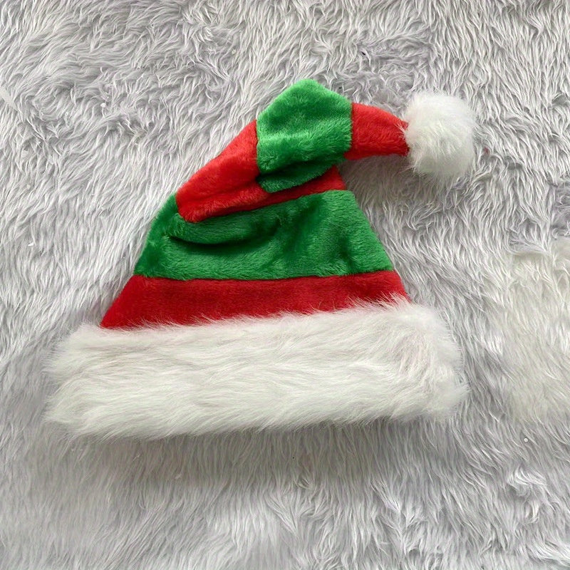 Christmas Elf Hat Double Layer Plush Decoration Gift