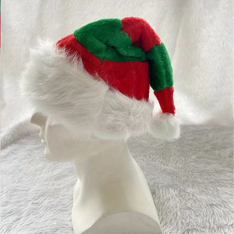 Christmas Elf Hat Double Layer Plush Decoration Gift