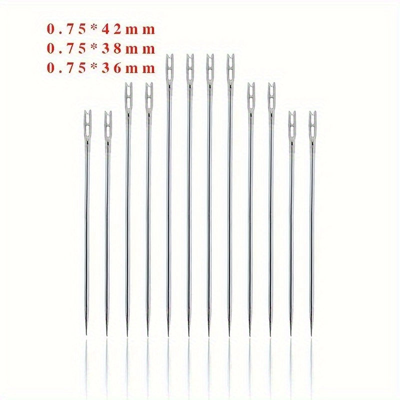 Big Hole Stainless Steel Needles for Sewing 24pcs
