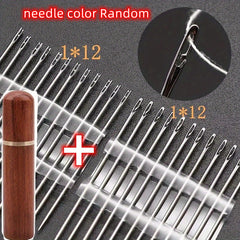 Big Hole Stainless Steel Needles for Sewing 24pcs