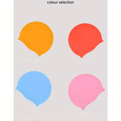 Solid Silicone Swimming Cap Unisex Waterproof Random