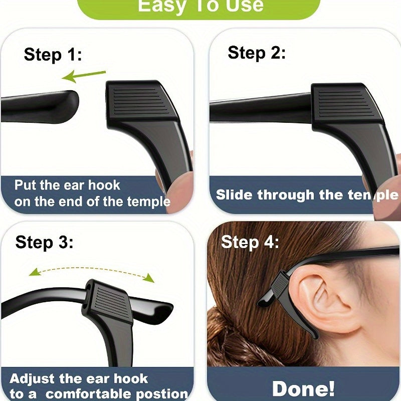 15 Pairs Silicone Glasses Anti-Slip Accessories Ear Protection Covers