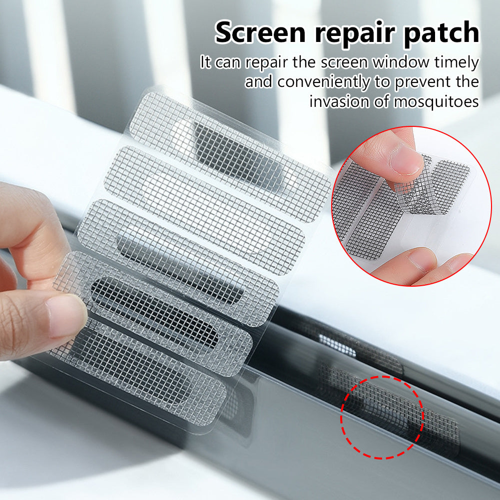 20pcs 4 Sheets Window Screen Patch Fix Net Anti Mosquito Insect Stickers Mesh