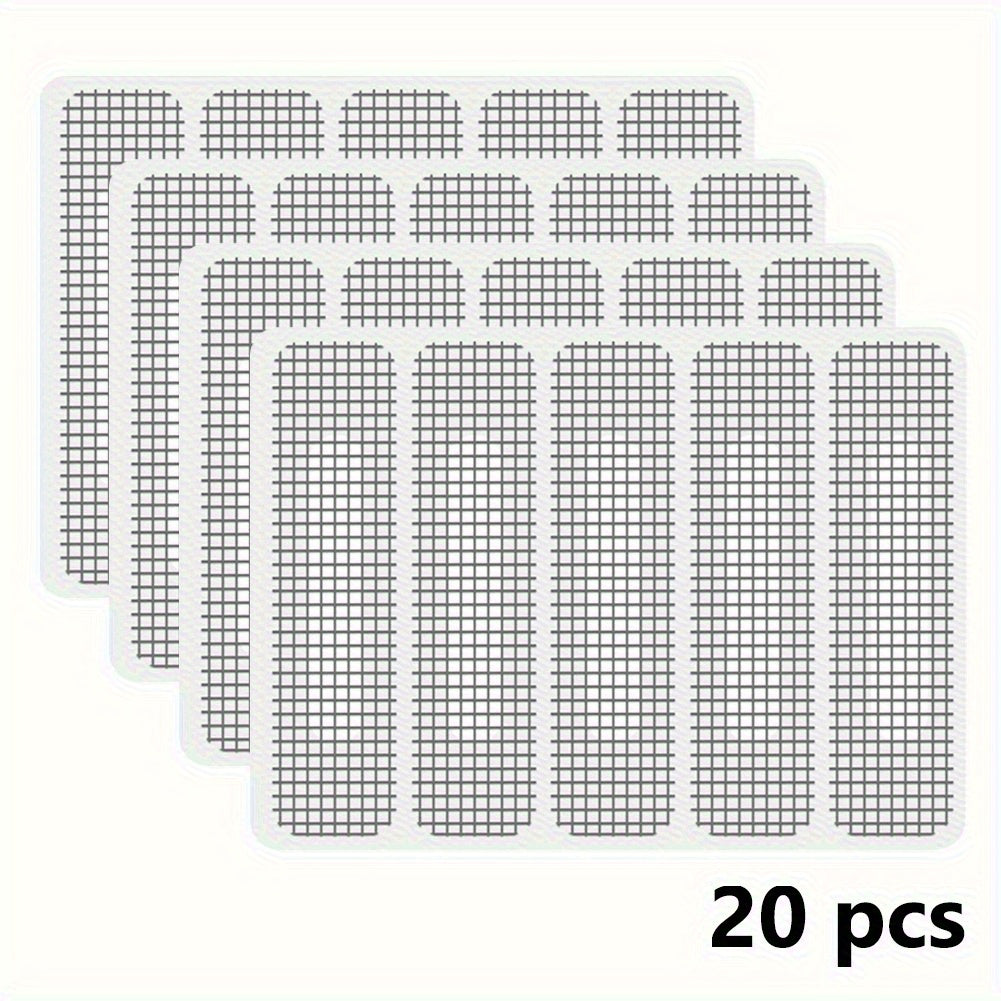 20pcs 4 Sheets Window Screen Patch Fix Net Anti Mosquito Insect Stickers Mesh