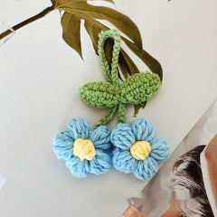 Puff Flower Pendant Hand Hook Woolen Flower Five Petals Small Flower