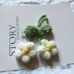 Puff Flower Pendant Hand Hook Woolen Flower Five Petals Small Flower
