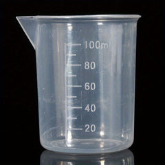 100 ML Plastic Measuring Cup for Epoxy Resin Silicone - Transparent