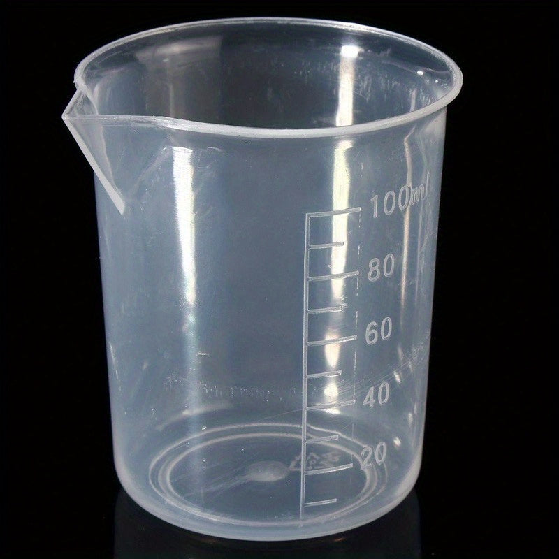 100 ML Plastic Measuring Cup for Epoxy Resin Silicone - Transparent