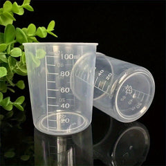 100 ML Plastic Measuring Cup for Epoxy Resin Silicone - Transparent
