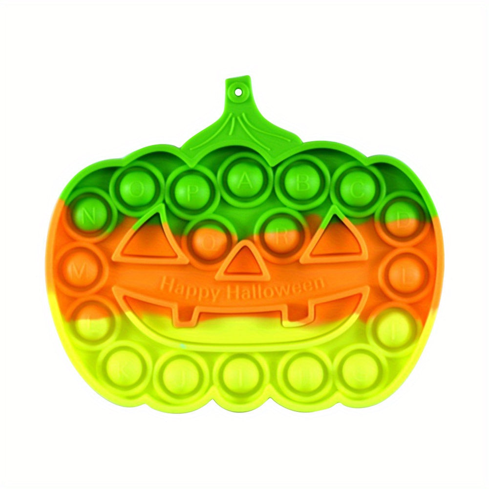 Silicone Pumpkin Push Bubble Board Autism Kid Sensory Educational Toy