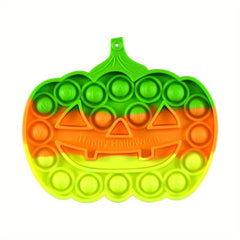 Silicone Pumpkin Push Bubble Board Autism Kid Sensory Educational Toy