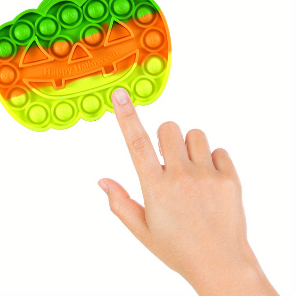 Silicone Pumpkin Push Bubble Board Autism Kid Sensory Educational Toy