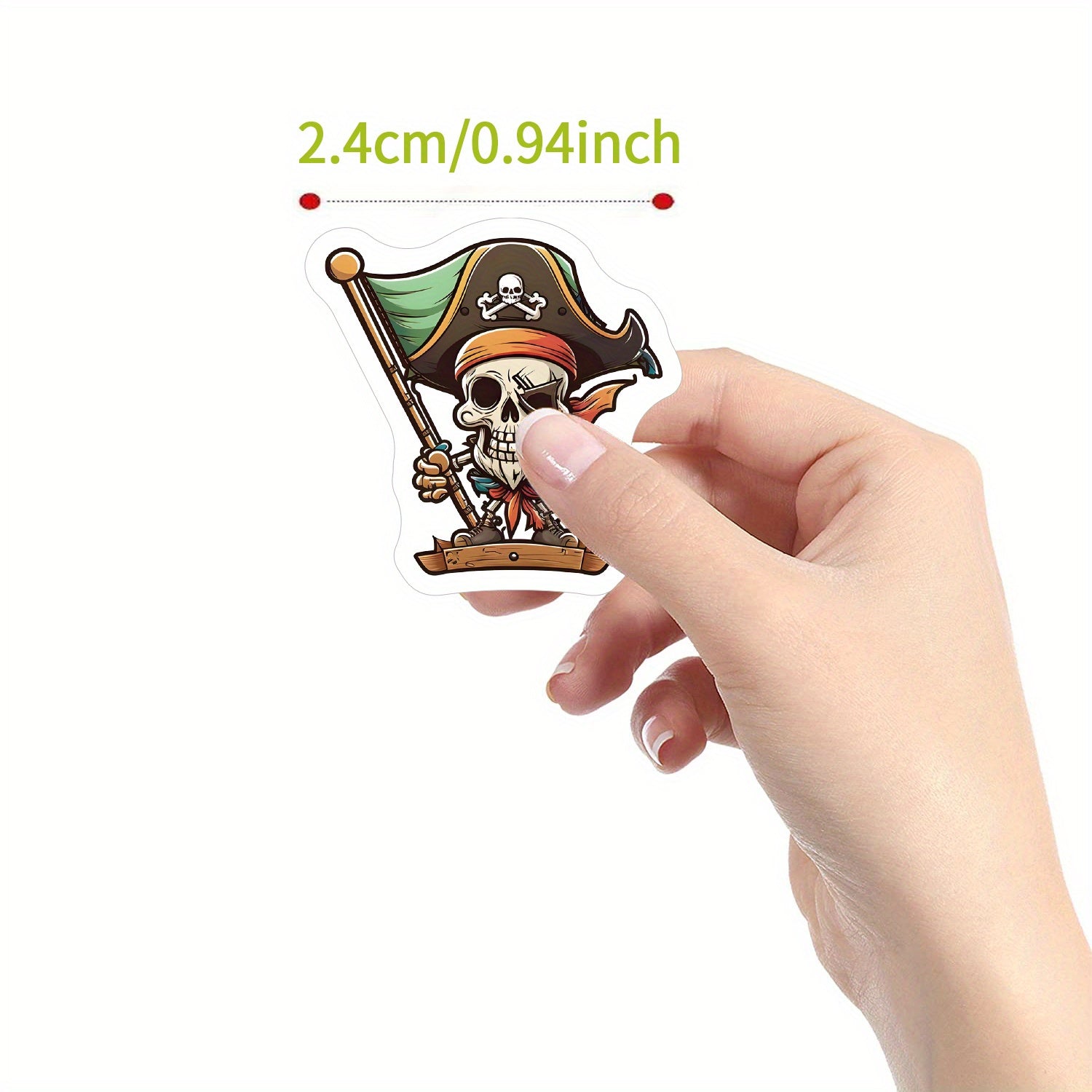 500pcs Pirate Funny Stickers - Water Bottle Laptop Labels 10 Patterns