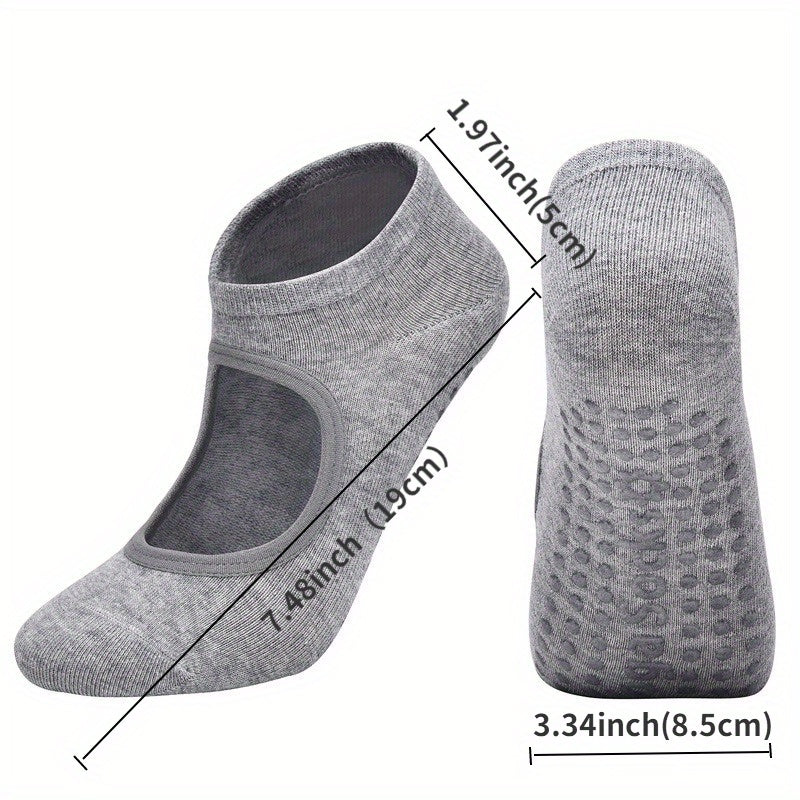 Breathable Anti-friction Women Yoga Socks Non Slip Pilates Barre Sports Dance