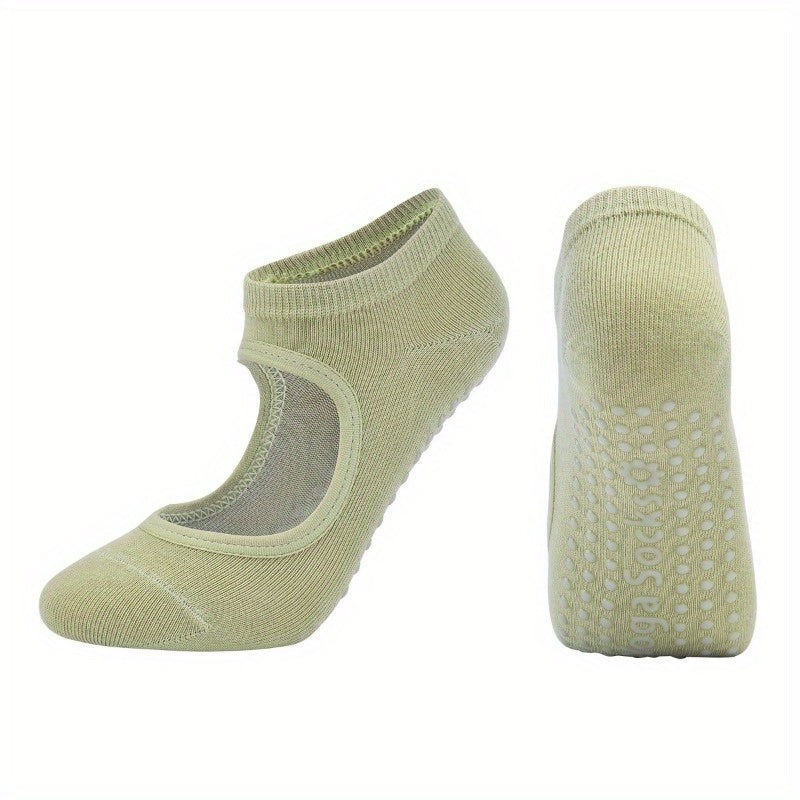 Breathable Anti-friction Women Yoga Socks Non Slip Pilates Barre Sports Dance