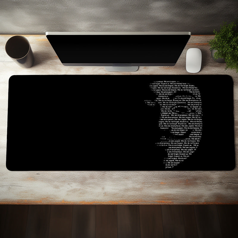 Alphabet Mask Mouse Pad Gaming Desk Mat Keyboard Pad Large