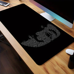Alphabet Mask Mouse Pad Gaming Desk Mat Keyboard Pad Large
