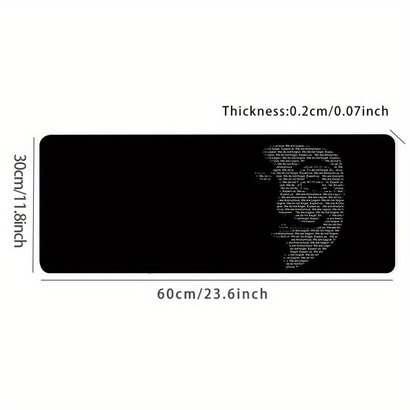Alphabet Mask Mouse Pad Gaming Desk Mat Keyboard Pad Large