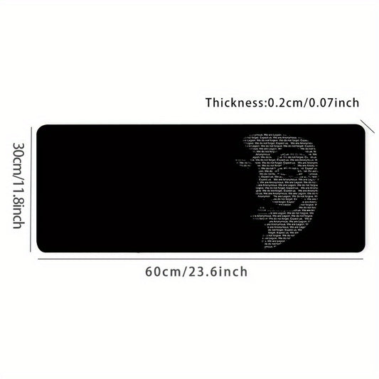 Alphabet Mask Mouse Pad Gaming Desk Mat Keyboard Pad Large