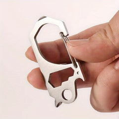 Multifunctional Keychain Keyring Bottle Opener Backpack Bag Hanging Buckle