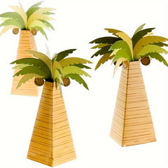 Hawaiian Coconut Palm Tree Candy Box Set - Great for Birthdays & Bridal Shower